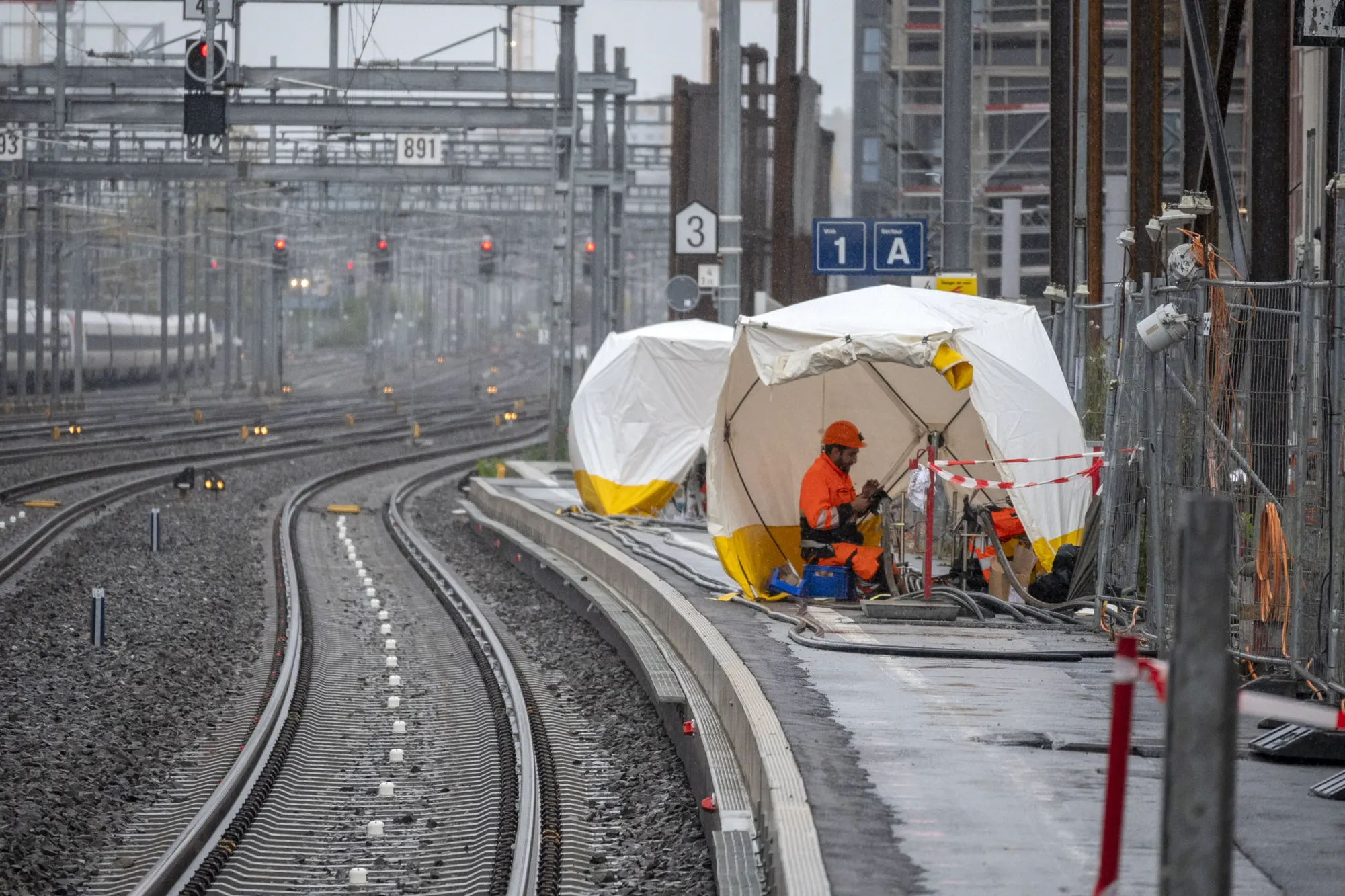 Dérangement technique aux installations ferroviaires