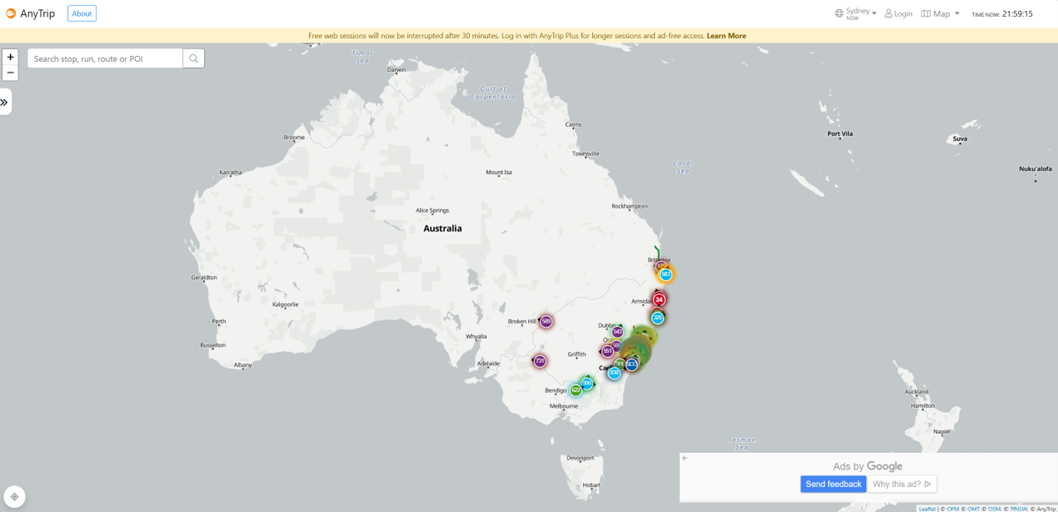 Carte Anytrip.com.au