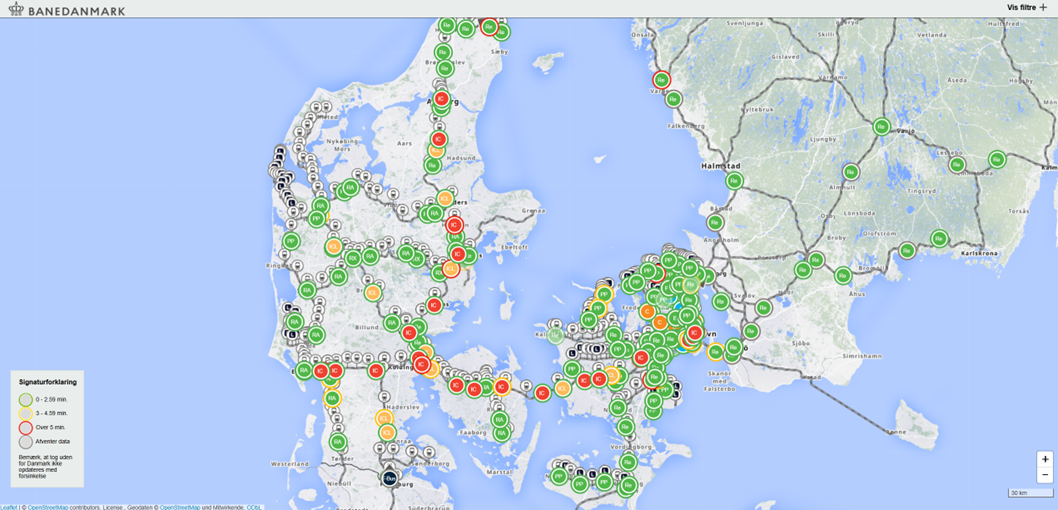 Carte Rejseplanen.dk